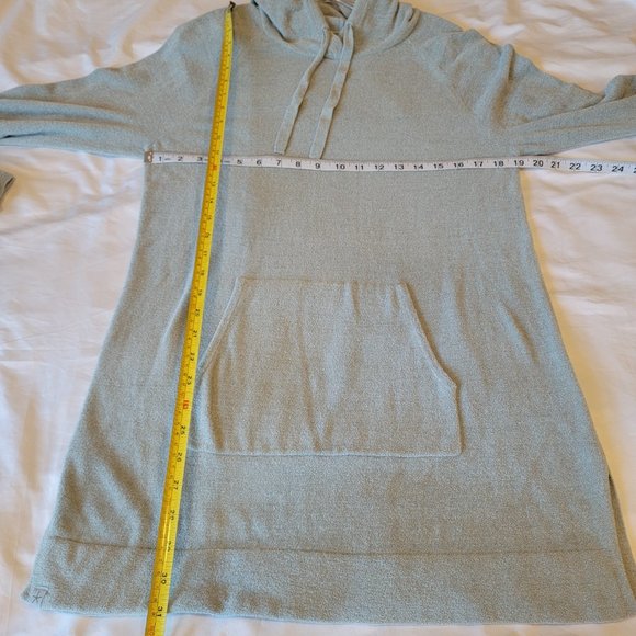 Barefoot Dreams | CozyChic Ultra Lite Hoodie | Silver Blue | Large - Picture 8 of 8